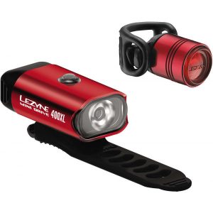 Lezyne MINI DRIVE 400 / FEMTO DRIVE červená NS - Sada světel na kolo Lezyne