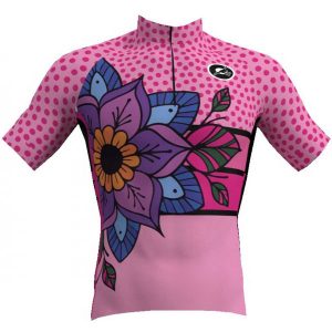 Rosti MANDALA W růžová L - Dámský cyklistický dres Rosti