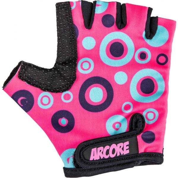 Arcore ZOAC růžová 8 - Dětské cyklistické rukavice Arcore