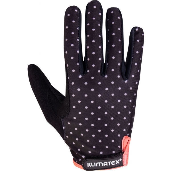 Klimatex NINE černá M - Dámské cyklistické prstové rukavice Klimatex