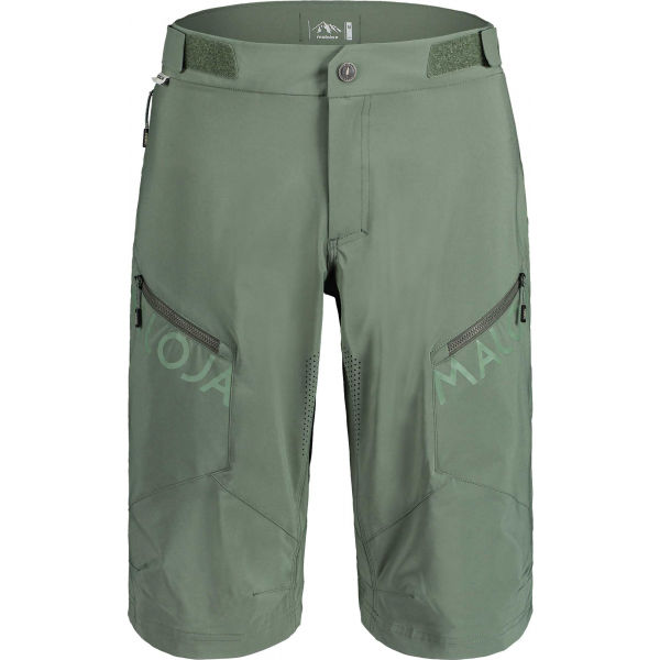 Maloja PINM tmavě zelená XL - Pánské šortky na kolo Maloja