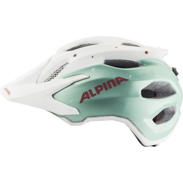 Alpina Sports CARAPAX JR Bílá (51 - 56) - Cyklistická helma Alpina Sports