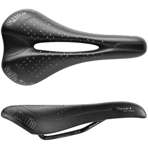 Selle Italia SPORT GEL FLOW Černá NS - Pánské sedlo na kolo Selle Italia