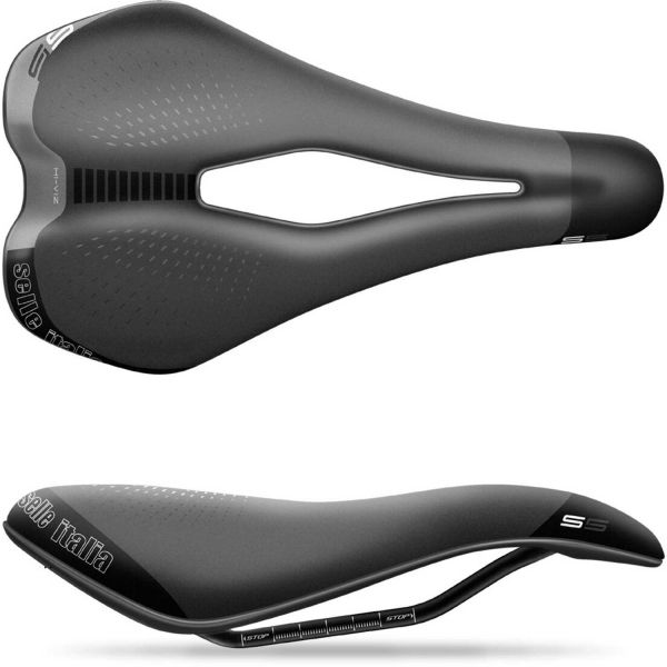 Selle Italia S 5 SUPERFLOW Tmavě šedá S - Pánské cyklistické sedlo Selle Italia