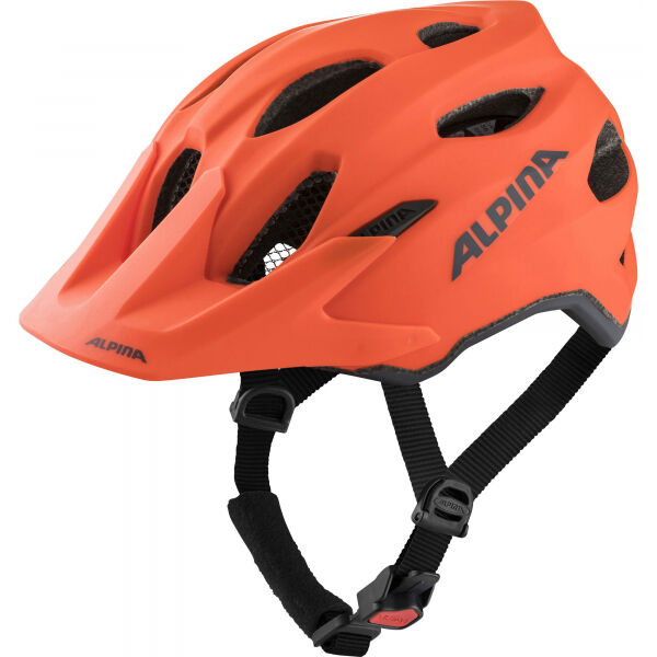 Alpina Sports CARAPAX JUNIOR Oranžová (51 - 56) - Juniorská cyklistická helma Alpina Sports