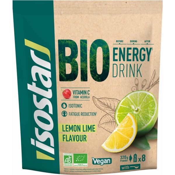 Isostar BIO ENERGY DRINK LIMETKA  - CITRON 320g Isotonický bio nápoj v prášku