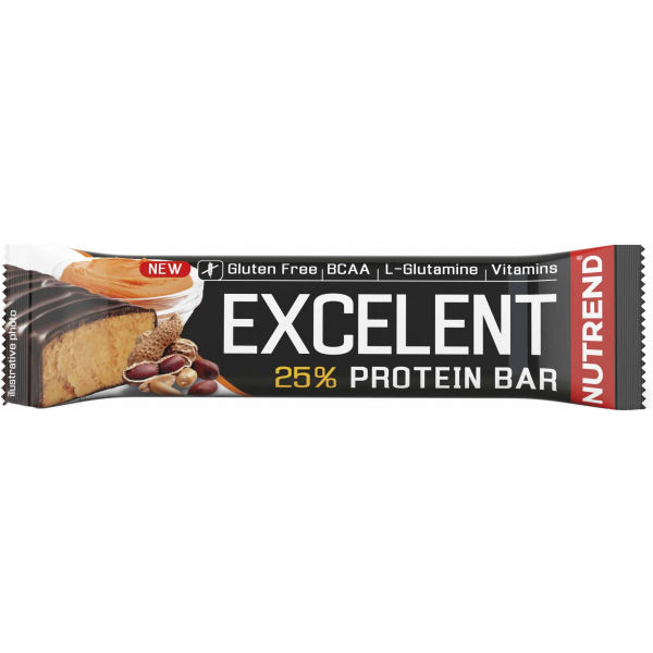 Nutrend EXCELENT PROTEIN BAR 85 G ARAŠÍDOVÉ MÁSLO Proteinová tyčinka