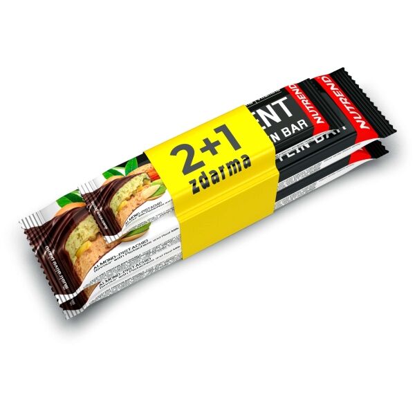 Nutrend EXCELENT PROTEIN BAR DOUBLE 2X 85 G + 1X 40 G MANDLE + PISTÁCIE Proteinová tyčinka